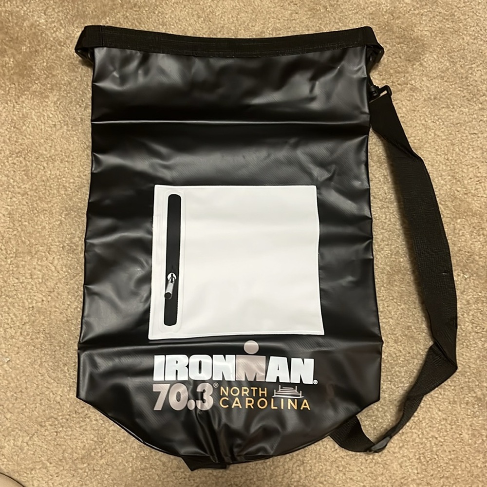 IRONMAN NORTH CAROLINA 70.3 Drybag - black and white NWT